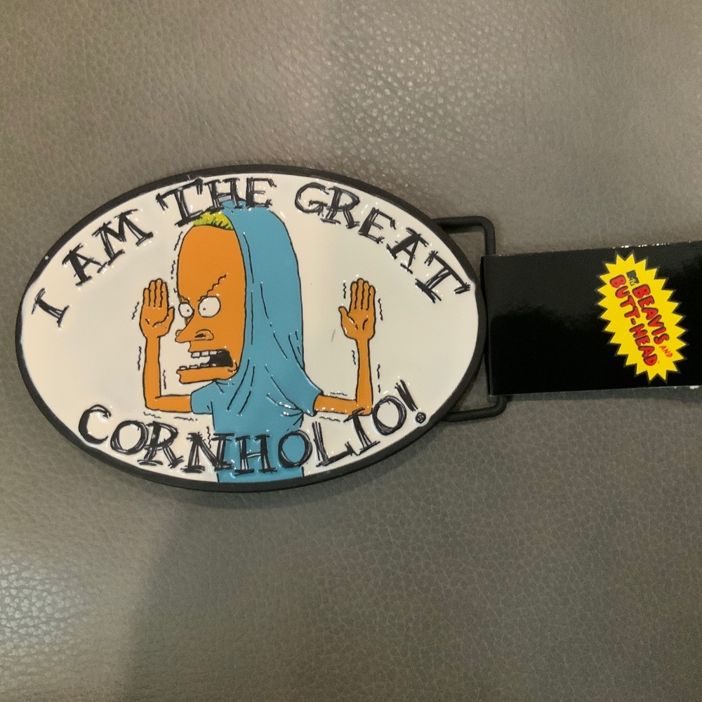 Beavis And Butthead I Am The Great Cornholio Novelty Belt Buckle